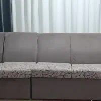 مبل هفت نفره بامیزعسلی