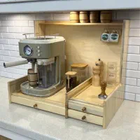 کافی بار رومیزی چوبی درجه یک