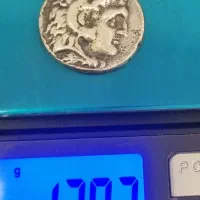 سکه نقره اسکندر مقدونی اصل و قدیمی