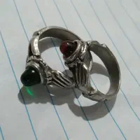 انگشتر مردانه دسته دلبر نگین پرنده کفتر عروس هلندی