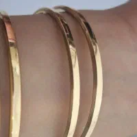 النگو طلا آیینه ای سایز ۱