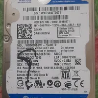 هارد (لپ‌تاپ WD (500 GB سالم و تمیز (در حد نو آک)|قطعات و لوازم جانبی رایانه|قم, نیروگاه|دیوار