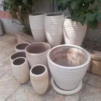 تعدادی گلدون سفالی شیک و مینیمال در ابعاد مختلف|گل و گیاه طبیعی|تهران, خلیج فارس|دیوار
