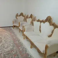 مبل ۷ نفره با اینه شمدان فروشی|مبلمان خانگی و میز عسلی|کرج, عظیمیه|دیوار