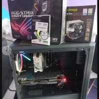 کیس گیمینگ نسل ۹ + rx580 (مادربردROG)