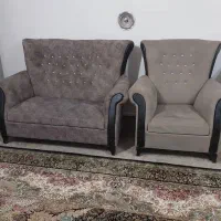 فروش مبل ۷ نفر و فرش ۱۲ متری وبوفه|فرش|مهر, |دیوار