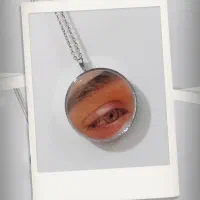 گردنبند چهره شبتاب ساده موی یار چشم آویز ماشین