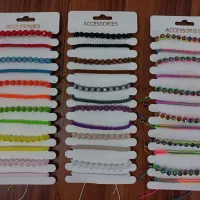 دستبند نخ و کریستال