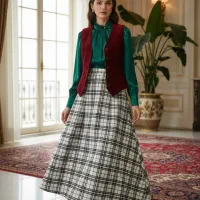 پارچه پشمی چهارخونه