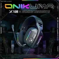 هدفون سیم دار/هدست گیمینگ/x12/onikuma/تک عمده
