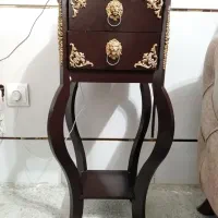 میز تلفن چوبی