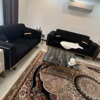 فروش مبل ۸نفره استیل ابکاری شده|مبلمان خانگی و میز عسلی|رشت, پل تالشان|دیوار