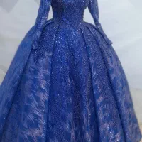 لباس حنابندون آبی کاربنی