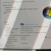کامپیوتر با تمام لوازم و پرینتر رنگی hp