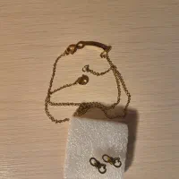 ست گردنبند و گوشواره استیل