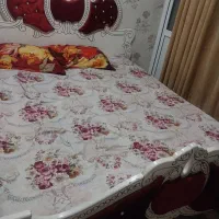 تخت دونفره همراه با دراور ودو عدد پاتختی|تخت و سرویس خواب|ری, شهادت|دیوار