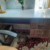 میز فلزی و صندلی مطالعه