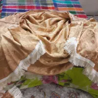 پرده تورحریر و  والون پرده جنس ترک  ۱۵۰ تومان