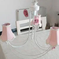لوستر فرفروژه سفید