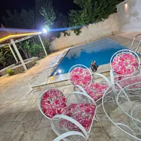 اجاره روزانه باغ استخر آبگرم روباز خیلی تمیز