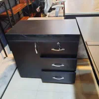 قصر چوب میز مدیریت پایه فلزی ال دار|دفتر کار|قم, کلهری|دیوار