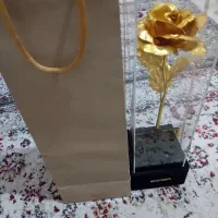 باکس گل رز طلایی|گل مصنوعی|قم, انسجام|دیوار