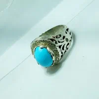 انگشتر فیروزه نیشابوری عقیق یمنی عقیق سبز|جواهرات|مشهد, ابوذر|دیوار