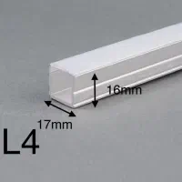 پروفیل و دیفیوزر لاین نوری کد L4 لاینر روکار