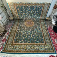 قالی دستبافت شش متری ۹ لا نائین سبزآبی|فرش|خمینی‌شهر, |دیوار