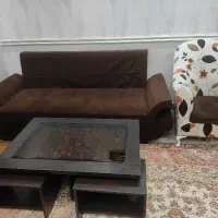 مبلمان راحتی 7 نفره با میز و عسلی