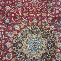 فرش دستباف مشهد طرح افشان لاکی قدیمی سالم ترو تمیز