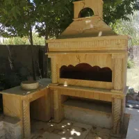 ساخت وا نصب شومینه کباب پز|بخاری، هیتر، شومینه|شیراز, انجیره|دیوار