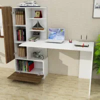 میز تحریر و کتابخانه