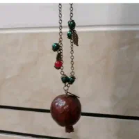 گردنبند انار یلدایی با انار طبیعی