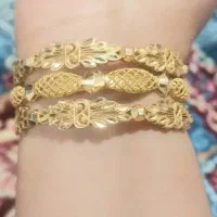 سه عدد النگو طلا با فاکتور فروش