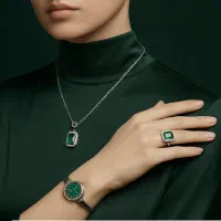 ست زنانه ساعت و گردنبند وانگشتر