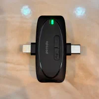 میکروفون بی‌سیم Porodo PD-2MLAVCC-BK دو فرستنده‌ای|صوتی و تصویری|یزد, |دیوار