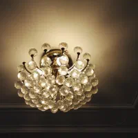 لوستر طلایی|لوستر و چراغ آویز|اهواز, گلستان|دیوار