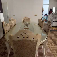 نهارخوری8نفره|میز و صندلی غذاخوری|رومشکان, |دیوار