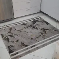 قالیچه موکت متری کاملا نو طوسی طرح سنگ