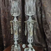 شمعدان کریستال اصل والتـر آلمان|صنایع دستی و سایر لوازم تزئینی|تهران, سردارجنگل|دیوار