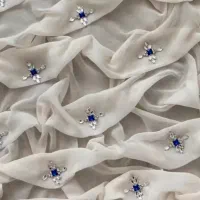 چادر کار شده با سنگ اتریشی