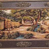 تابلو فرش ماشینی طرح منظره
