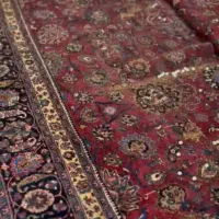 قالی حدود ۲۰متری مارک دار آنتیک عمل مودی مشهد کهنه