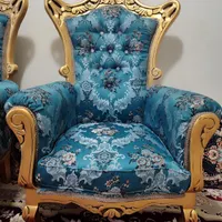 مبلمان سلطنتی ۹نفره با میز عسلی سالم وتمیز|مبلمان خانگی و میز عسلی|تهران, جوادیه|دیوار