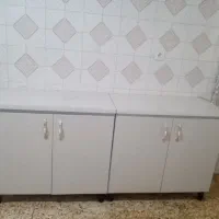 کابینت فلزی درب ام دی اف تمیز در حد نو