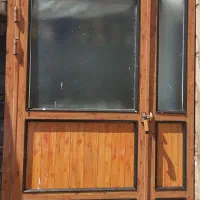 درب آلومینیومی با کیفیت قدیمی قهوه ای،در سروستان|مصالح و تجهیزات ساختمان|شیراز, پودنک|دیوار