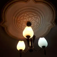 لوستر سه شعله طرح گل لاله دو عدد