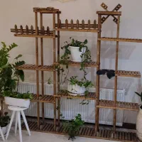 استند گل و گلدان چوب اصل - تمیز سالم بزرگ|صنایع دستی و سایر لوازم تزئینی|ری, حمزهآباد|دیوار