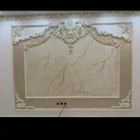 گچ کاری لکه گیری. گچبری پیش ساخته (نقاشی)